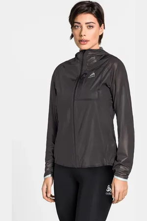 Odlo Veste de running imperméable Zeroweight Dual Dry Performance Knit pour femme, XS