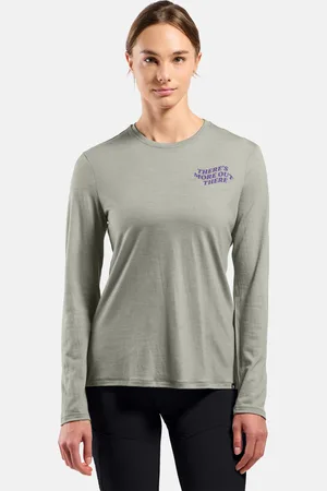 Odlo T-shirt à manches longues en laine mérinos 160 Ascent TMOT pour femme, L
