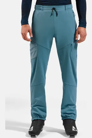 Odlo Pantalon de ski de fond coupe-vent Zeroweight X-Warm pour homme, L