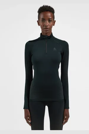 Odlo T-shirt technique à col montant ½ Performance Warm pour femme, L