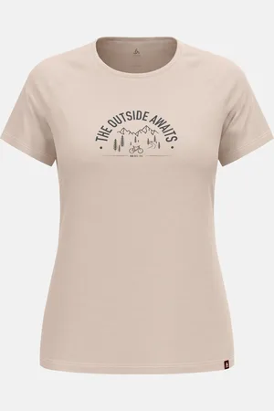 Odlo T-shirt imprimé Ride 365 Performance Wool 130 pour femme, S