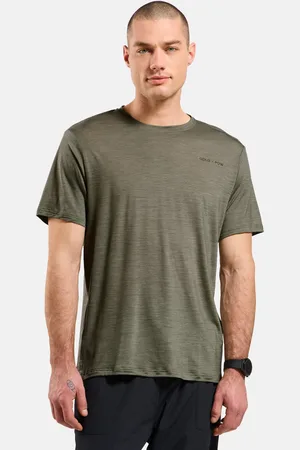 Odlo T-shirt en laine mérinos mélangée POW Collective Voices pour homme, L