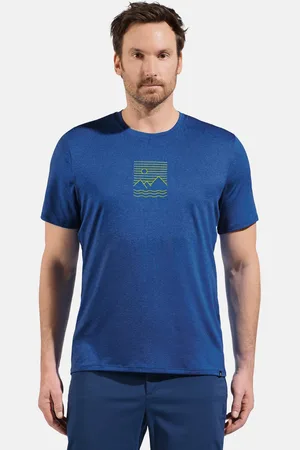Odlo T-shirt à motif soleil, mer et montagne Ascent pour homme, S