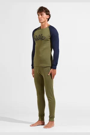 Odlo Ensemble de haut et collant techniques Active Warm pour homme, L