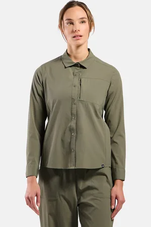 Odlo Chemise de randonnée à manches longues Essentials pour femme, L