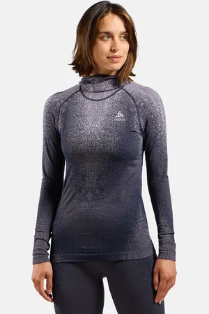 Odlo Sous-vêtement technique avec masque POW Blackcomb pour femme, L