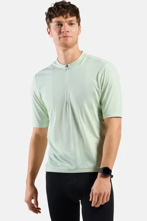 Odlo Maillot de cyclisme à demi-zip Essentials pour homme, M