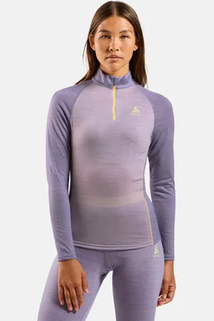 Odlo Haut technique demi-zippé Performance Wool 150 pour femme, XS