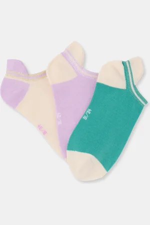 Okaïdi Socquettes invisibles colorées sport (lot de 3) Fille