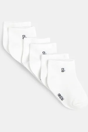 Obaïbi Socquettes blanches (lot de 3) bébé garçon