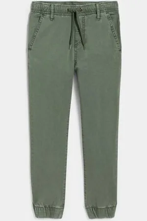 Okaïdi Pantalon jogger en toile kaki Garçon