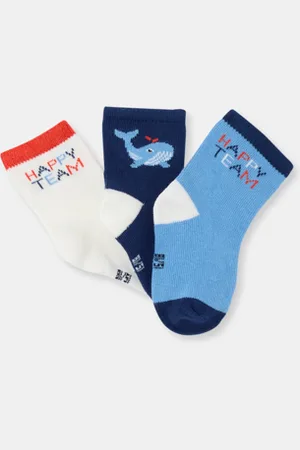 Obaïbi Chaussettes baleine bébé garçon (lot de 3)