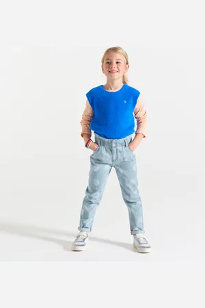 Okaïdi Jean paperbag à pois clair Fille
