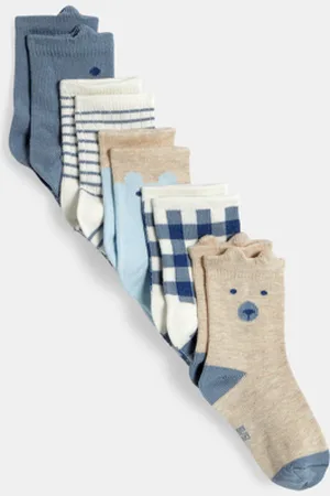 Obaïbi Chaussettes ours bébé garçon (lot de 5)