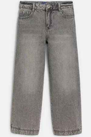 Okaïdi Jean large gris délavé Fille
