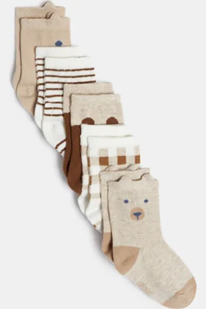 Obaïbi Chaussettes ours bébé garçon (lot de 5)