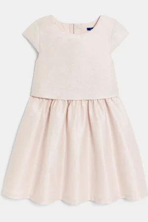 Okaïdi Robe chic en coton et lin irisé nude Fille
