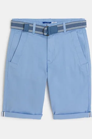 Okaïdi Bermuda chino ceinturé Garçon