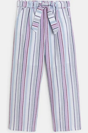 Okaïdi Pantalon large rayé mauve Fille