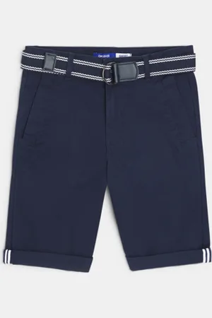Okaïdi Bermuda chino ceinturé Garçon