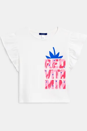 Okaïdi T-shirt manches courtes motif pailleté Fille