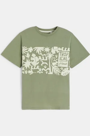 Okaïdi T-shirt manches courtes imprimé kaki Garçon