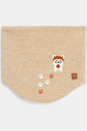 Obaïbi Snood tricot doublé soft boa animal bébé garçon