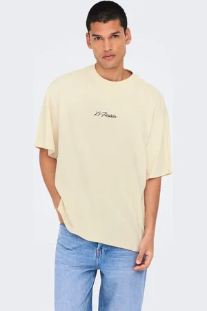 Only & Sons T-shirts Oversize Fit Col Rond Épaules Tombantes