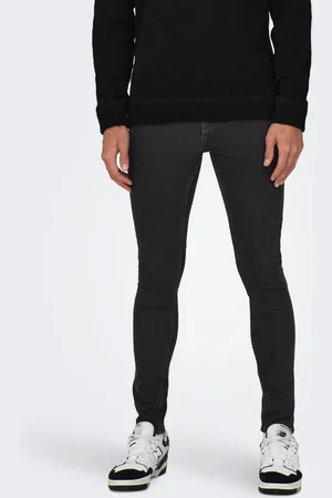 Only & Sons Onsfly Taille Moyenne Spray On Fit Jeans