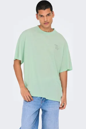 Only & Sons T-shirts Oversize Fit Col Rond Mancherons