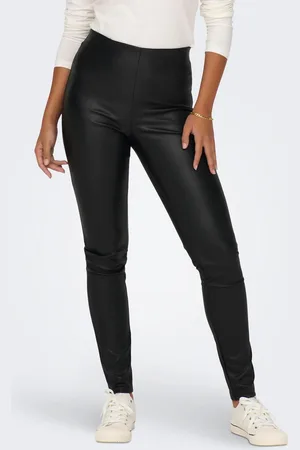 ONLY Jdysoya Tight Fit Pantalon En Simili-cuir