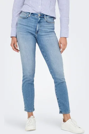 ONLY Onlemily Taille Haute Straight Fit Jeans