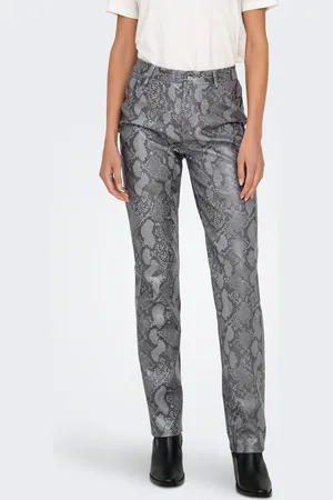 ONLY Onlazula Straight Fit Pantalon En Cuir Synthétique