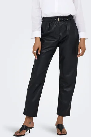 ONLY Onlheidi Comfort Fit Pantalon En Simili-cuir