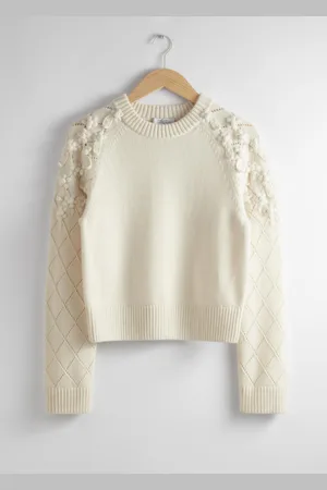 & OTHER STORIES Pull En Maille Aux Motifs Floraux Appliqués - , S