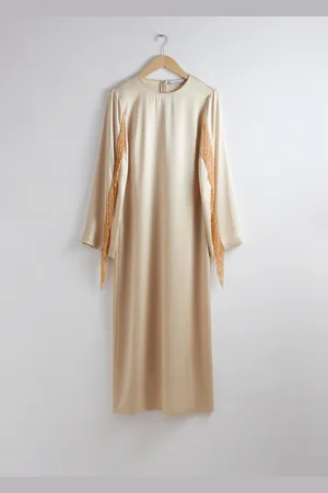 & OTHER STORIES Robe Midi En Satin À Franges - , 38