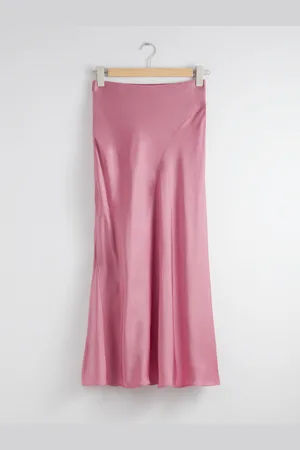 & OTHER STORIES Jupe Midi En Satin - , 32