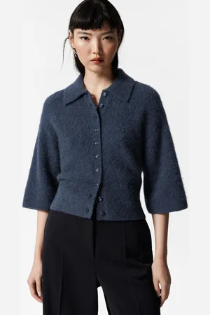 & OTHER STORIES Cardigan À Manches Courtes En Mélange D’alpaga - , XS