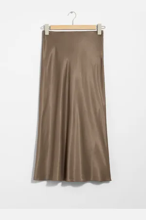 & OTHER STORIES Jupe Midi En Satin - , 38