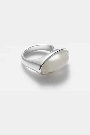 & OTHER STORIES Bague À Pierre Ovale - , M