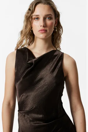 & OTHER STORIES Robe Midi Drapée En Satin - , 32