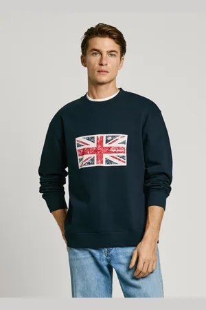 Pepe Jeans Sweat à col rond avec union jack