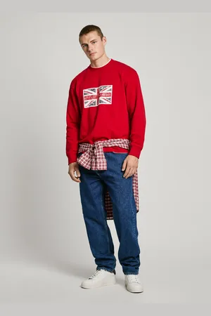 Pepe Jeans Sweat à col rond avec union jack