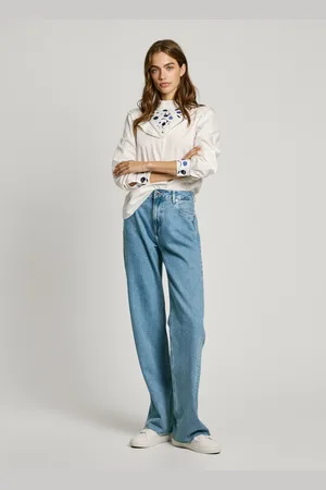Pepe Jeans Jean coupe large, taille haute - hazel