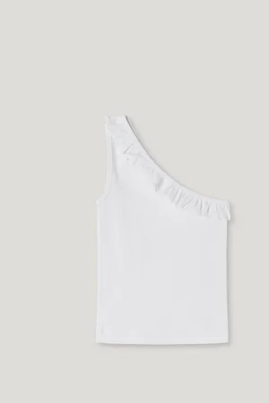 Pepe Jeans T-shirt côtelé asymétrique