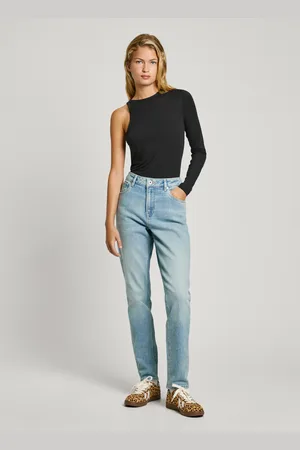 Pepe Jeans Jean coupe tapered, taille haute - violet