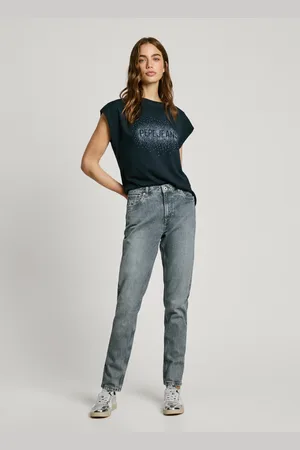 Pepe Jeans Jean coupe tapered, taille haute - violet