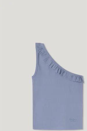 Pepe Jeans T-shirt côtelé asymétrique
