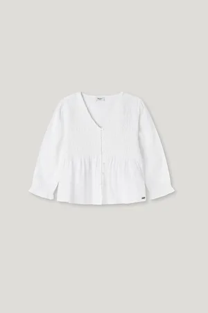 Pepe Jeans Blouse à fronces avec col en v