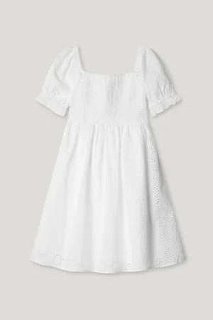 Pepe Jeans Robe courte ajourée en popeline